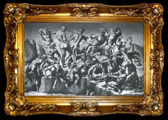 framed  CERQUOZZI, Michelangelo Battle Cassina, ta009-2